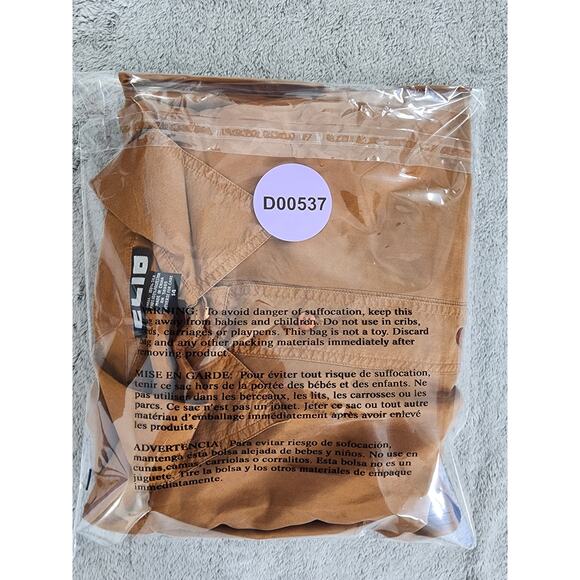 Vintage CLIO Long Sleeve Button Front Silk Blouse Size 14 Brown Copper Office - Picture 11 of 11